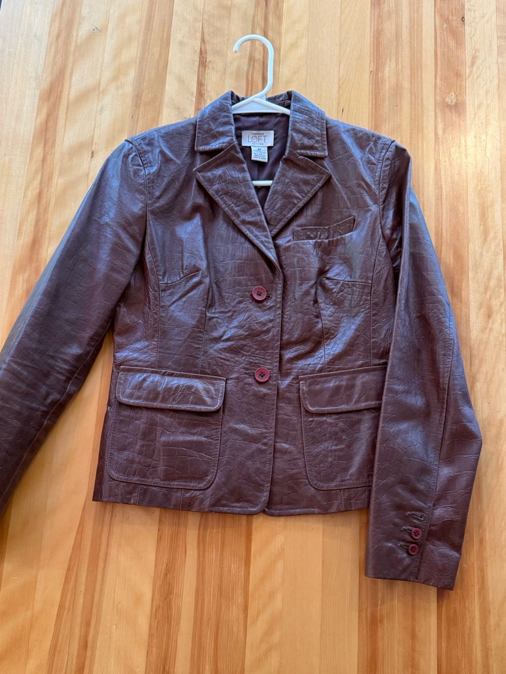 LOFT Brown Leather Jacket